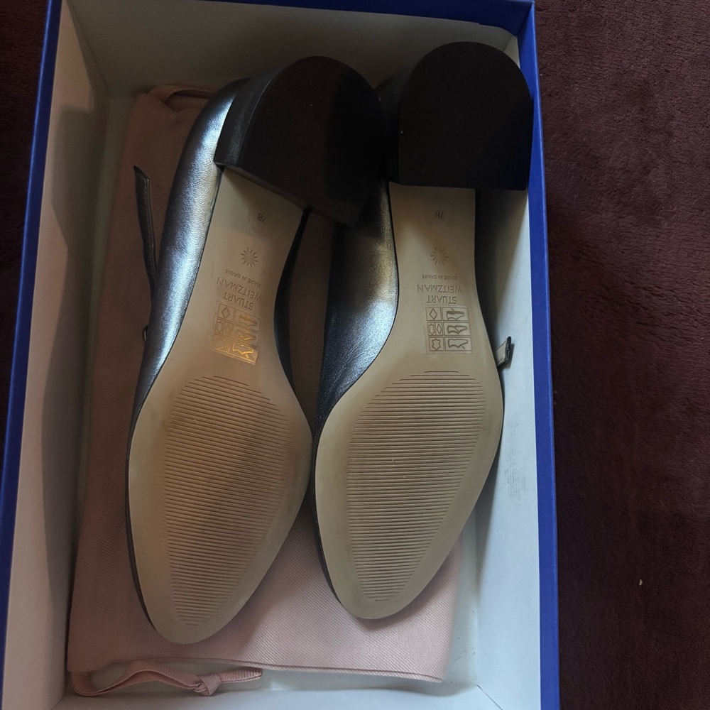 Stuart Weitzman Gabby Mary Jane Pump in Silver Color - Picture 6 of 6